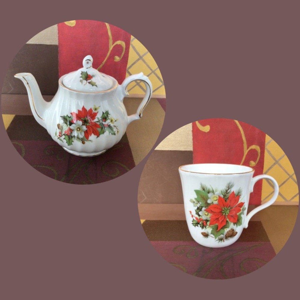 Sadler Christmas Teapot and Mug Set